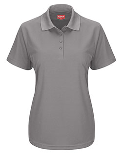 Red Kap SK97 Women 's Short Sleeve Performance Knit Pocketless Core Polo at GotApparel