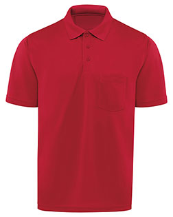 Red Kap SK98 Men Short Sleeve Performance Knit Pocket Polo at GotApparel