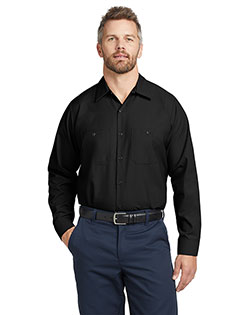 Red Kap SP14 Men Long-Sleeve Industrial Work Shirt at GotApparel