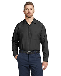 Red Kap SP14 Men Long-Sleeve Industrial Work Shirt at GotApparel