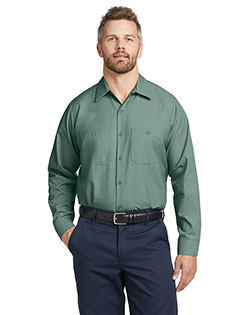Red Kap SP14 Industrial Long Sleeve Work Shirt at GotApparel