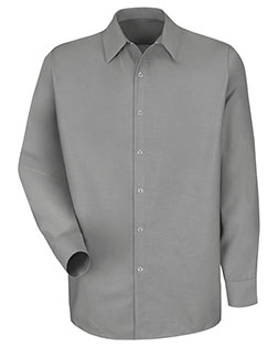 Red Kap SP16L Men Specialized Pocketless Long Sleeve Workshirt Long Sizes at GotApparel