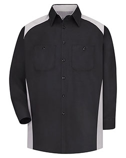 Red Kap SP18 Men Long Sleeve Motorsports Shirt at GotApparel
