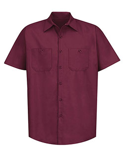 Red Kap SP24 Industrial Short Sleeve Work Shirt at GotApparel