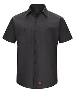 Red Kap SX20 Men Mimix™ Short Sleeve Workshirt at GotApparel