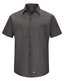 Red Kap SX20 Men Mimix™ Short Sleeve Workshirt at GotApparel