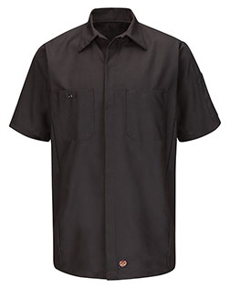 Red Kap SY20T Men Short Sleeve Automotive Crew Shirt - Tall Sizes at GotApparel