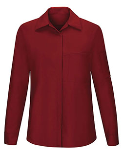 Red Kap SY31 Women 's Performance Plus Long Sleeve Shop Shirt with Oilblok Technology at GotApparel