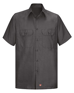 Red Kap SY60L Men Ripstop Short Sleeve Work Shirt Long Sizes at GotApparel