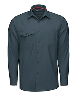 Red Kap TSM4T Men's Tall Cooling Long Sleeve Work Shirt at GotApparel