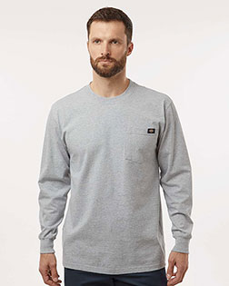Red Kap WL50T Men's Tall Traditional Heavyweight Long Sleeve T-Shirt at GotApparel