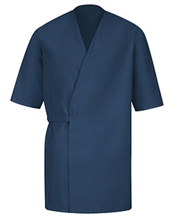 Red Kap WP18 Men Collarless Poplin Butcher Wrap at GotApparel