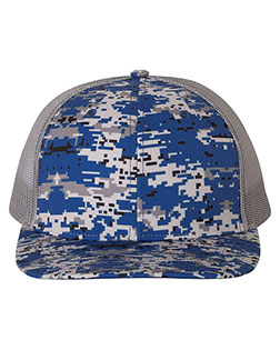 Richardson 112P Unisex Patterned Snapback Trucker Cap at GotApparel