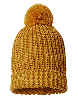 Richardson 143R Unisex Chunky Cable With Cuff & Pom Beanie at GotApparel