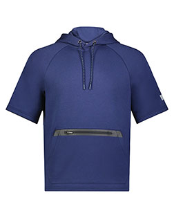 Russell Athletic R24TFM Legend Short Sleeve Tech Fleece Hoodie at GotApparel