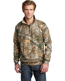 Custom Embroidered Russell Outdoor RO78Q Adult Men Realtree 1/4zip Sweatshirt at GotApparel