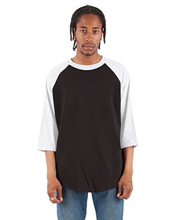 Shaka Wear SHRAG Unisex Raglan Three-Quarter Sleeve T-Shirt at GotApparel