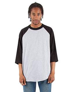 Shaka Wear Drop Ship SHRAG Men 6 Oz., 3/4-Sleeve Raglan T-Shirt at GotApparel