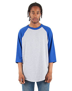 Shaka Wear Drop Ship SHRAG Men 6 Oz., 3/4-Sleeve Raglan T-Shirt at GotApparel