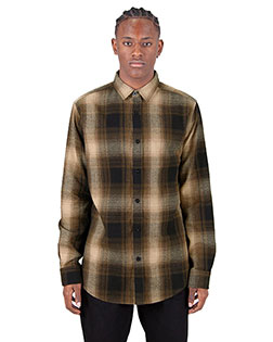 Shaka Wear SHHFS Unisex Plaid Flannel Overshirt at GotApparel