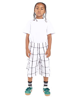 Shaka Wear SHKP Youth Plaid Shorts at GotApparel