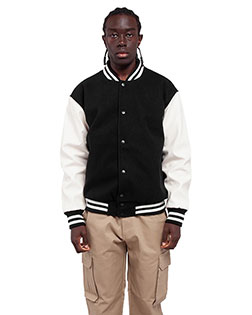 Shaka Wear SHLLJ Men's Letterman Jacket at GotApparel