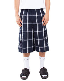 Shaka Wear SHSP  Unisex Plaid Shorts at GotApparel