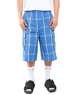 Shaka Wear SHSP Unisex Plaid Shorts at GotApparel