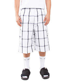 Shaka Wear SHSP Unisex Plaid Shorts at GotApparel