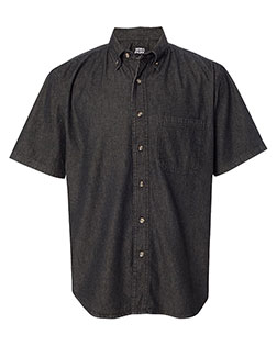 Sierra Pacific 0211 Men Short Sleeve Denim Shirt at GotApparel
