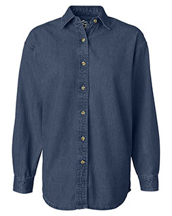 Sierra Pacific 5211 Women's Long Sleeve Denim Shirt at GotApparel