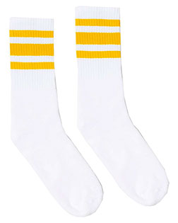SOCCO SC100 USA-Made Striped Crew Socks at GotApparel