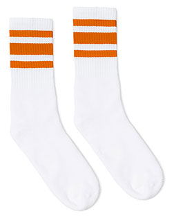 SOCCO SC100 USA-Made Striped Crew Socks at GotApparel