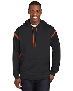 Sport-Tek® F246 Men Tech Fleece Colorblock Hooded Sweatshirt at GotApparel