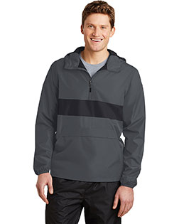 Sport-Tek JST65 Men Zipped Pocket Anorak at GotApparel