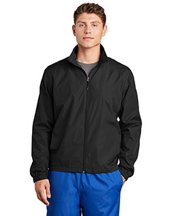 Sport-Tek JST70 Men Full-Zip Wind Jacket at GotApparel