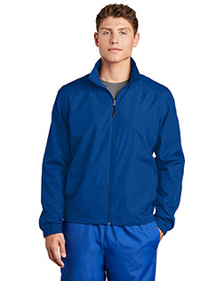 Sport-Tek JST70 Men Full-Zip Wind Jacket at GotApparel