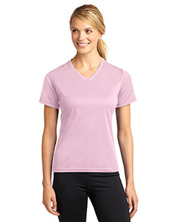 Sport-Tek L468V Women Dri Mesh V-Neck T-Shirt at GotApparel