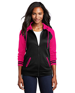 Sport-Tek® LST236 Women Varsity Fleece Full-Zip Hooded Jacket at GotApparel