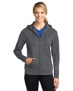 Sport-Tek® LST238 Women Sportwick Fleece Full-Zip Hooded Jacket at GotApparel