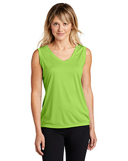 Sport-Tek® LST352 Women Sleeveless PosiCharge® Competitor V-Neck Tee at GotApparel