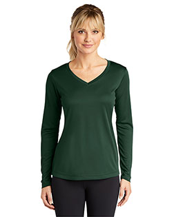 Sport-Tek® LST353LS Women Long-Sleeve V-Neck PosiCharge® Competitor Tee at GotApparel