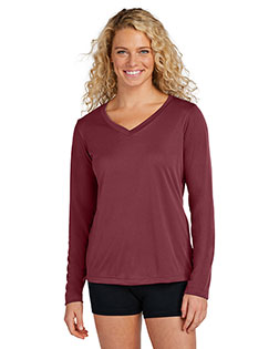 Sport-Tek® LST353LS Women Long-Sleeve V-Neck PosiCharge® Competitor Tee at GotApparel