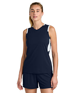 Sport-Tek LST441 ® Women's Club Sleeveless V-Neck at GotApparel