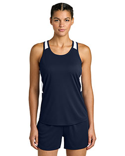 Sport-Tek LST446 ® Women's Club Track Tank at GotApparel