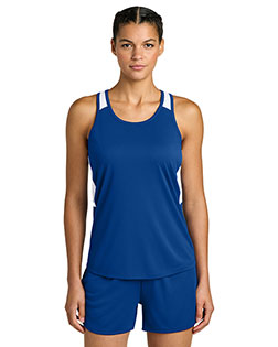 Sport-Tek LST446 ® Women's Club Track Tank at GotApparel