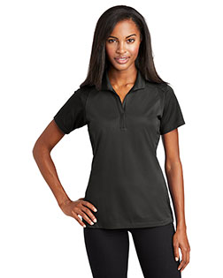 Sport-Tek® LST652 Women Colorblock Micro Pique Polo at GotApparel