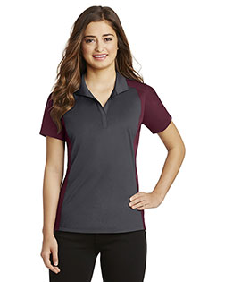 Sport-Tek® LST652 Women Colorblock Micro Pique Polo at GotApparel