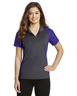 Sport-Tek® LST652 Women Colorblock Micro Pique Polo at GotApparel