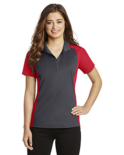 Sport-Tek® LST652 Women Colorblock Micro Pique Polo at GotApparel